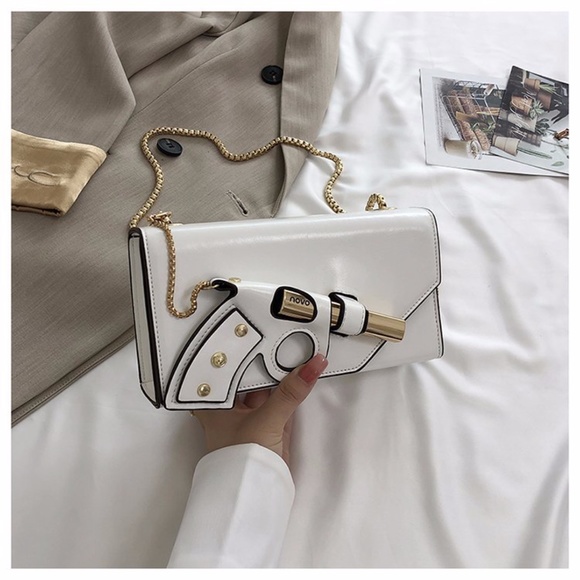 Modcloth Handbags - NWT White Gun Novelty Crossbody Purse 🔫